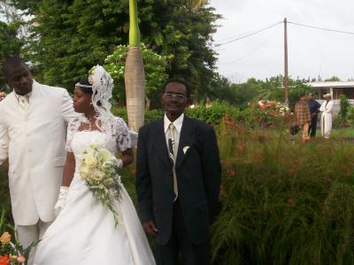 la mariée , son père et son mari